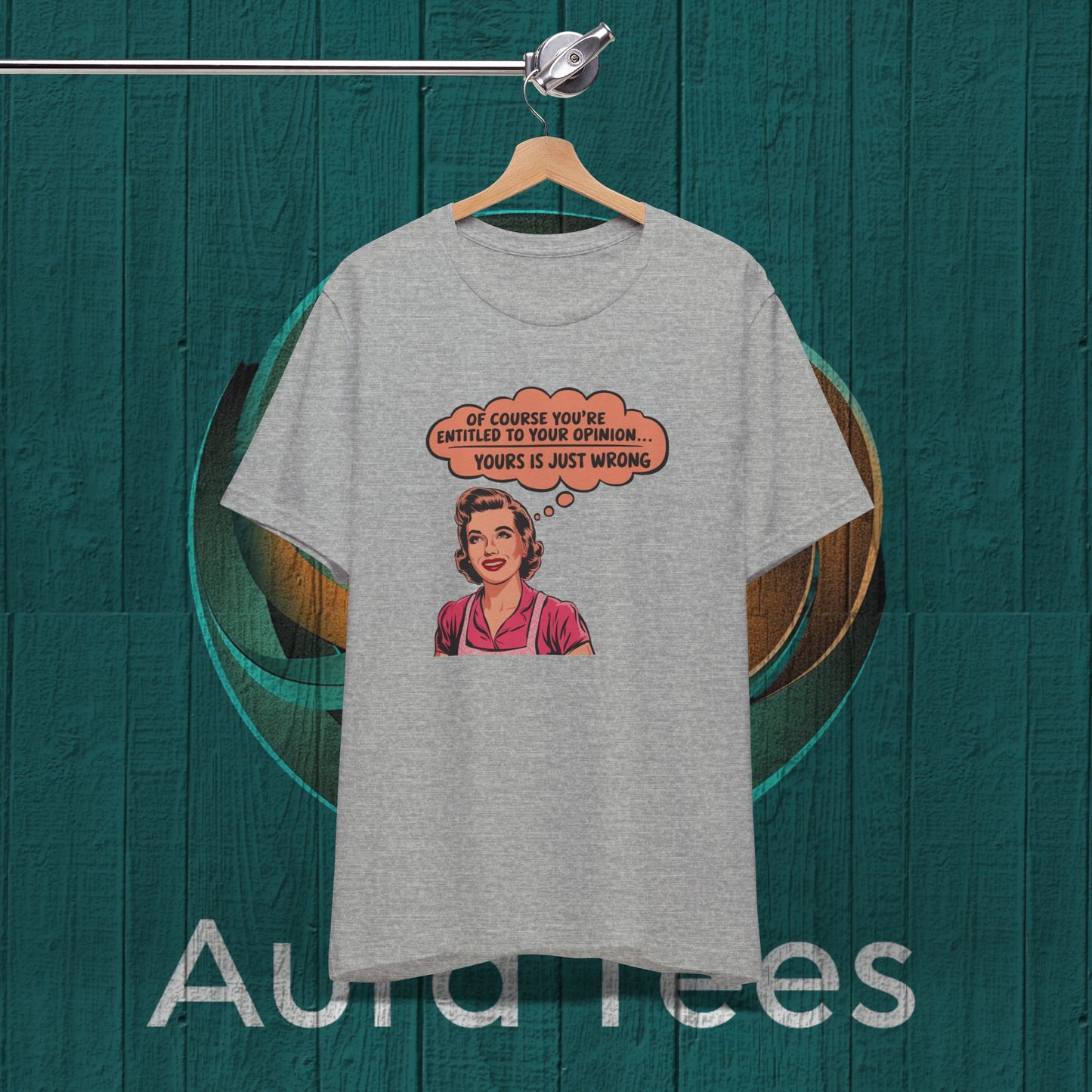 snarky retro housewife opinion tee
