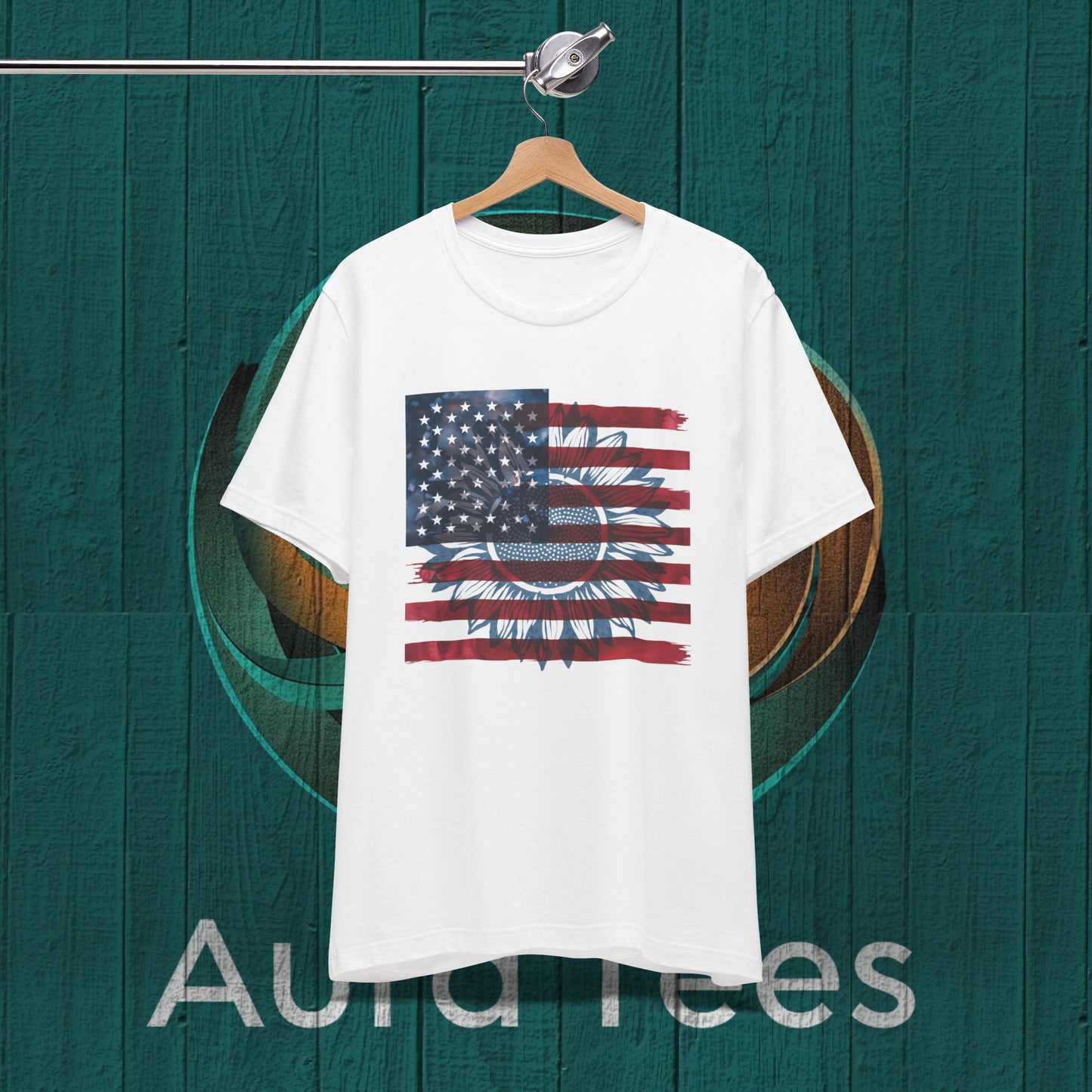 sunflower American flag tee
