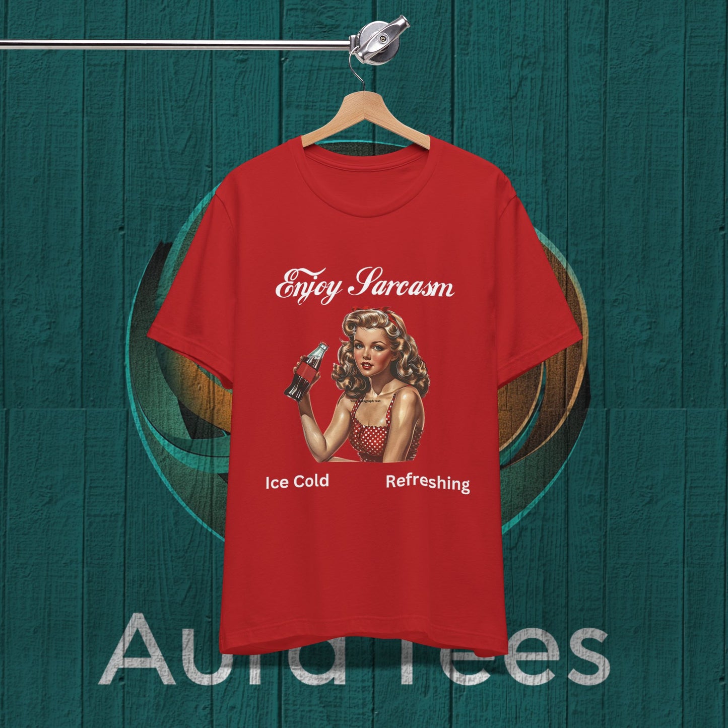 enjoy sarcasm white print tee
