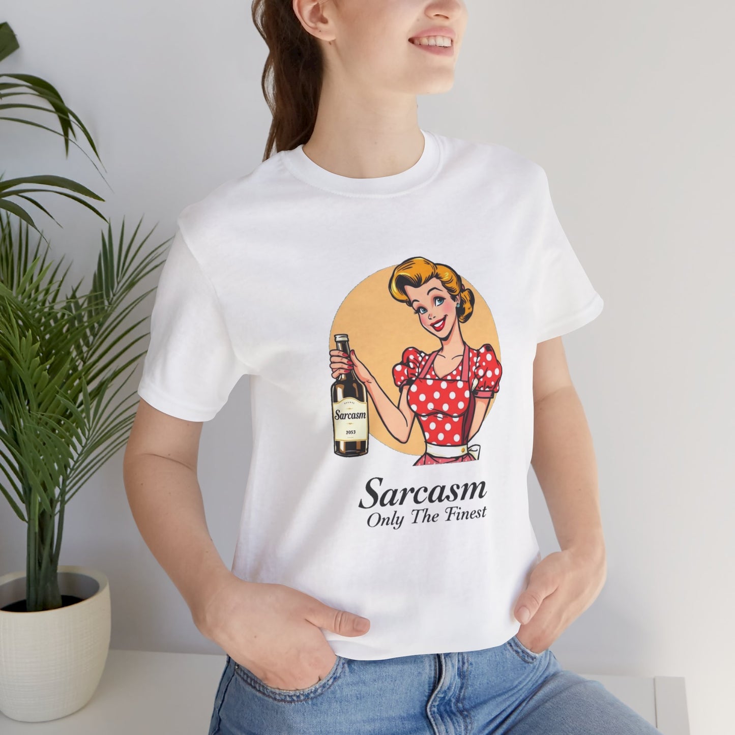 retro housewife sarcasm tee