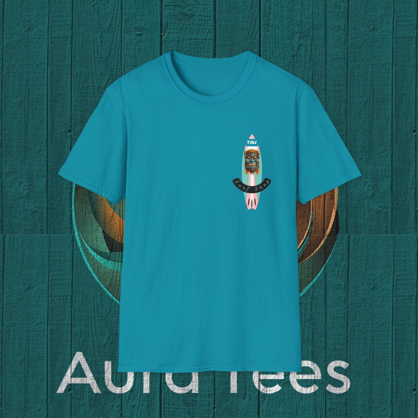 tiki surf shop board tee