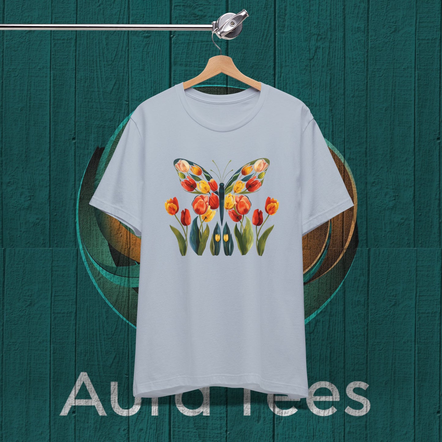 Butterfly tulips tee