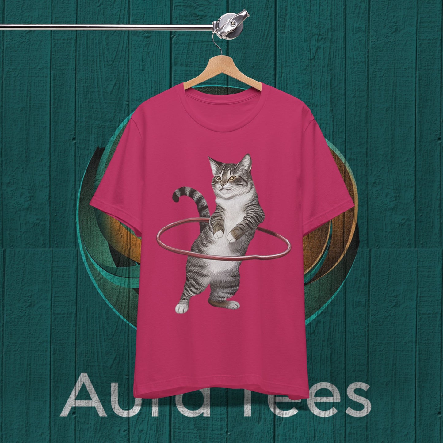 cat hula hoop tee