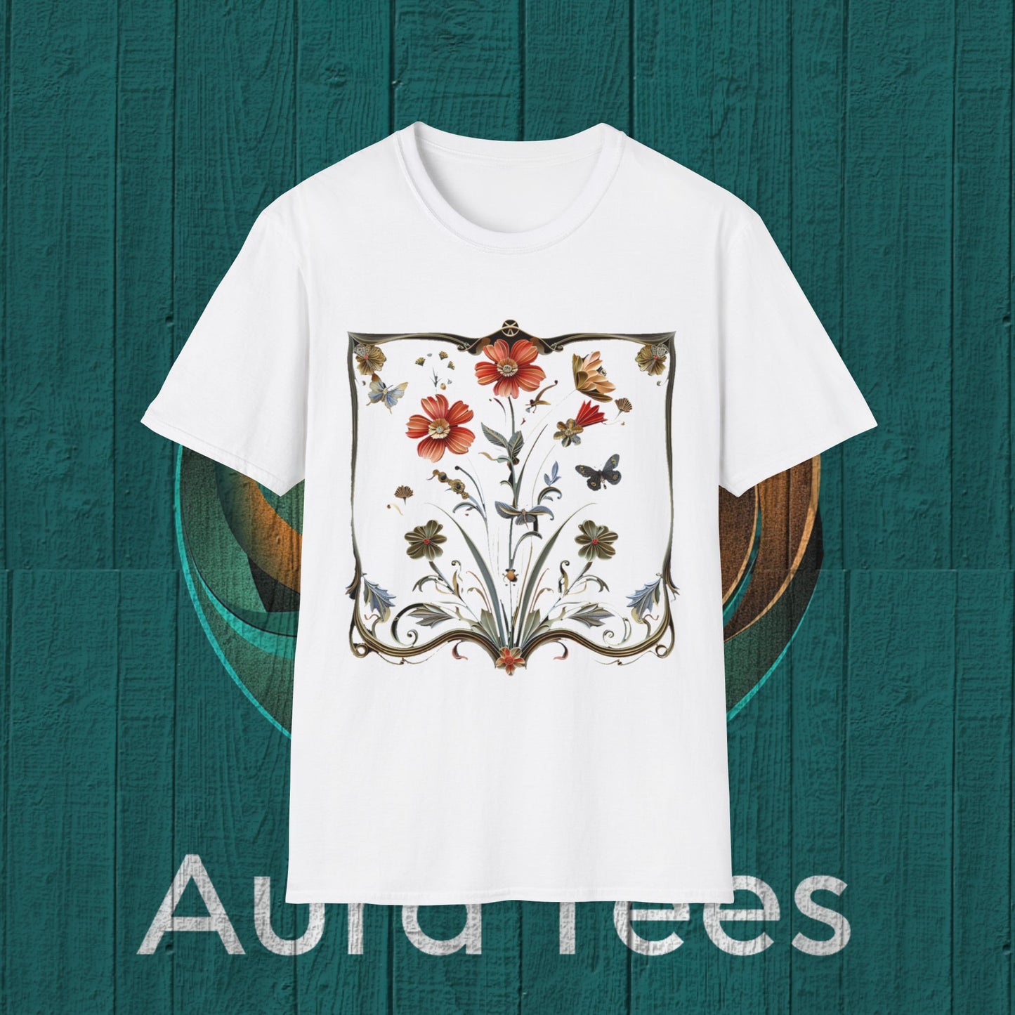 paper quill wild flowers tee
