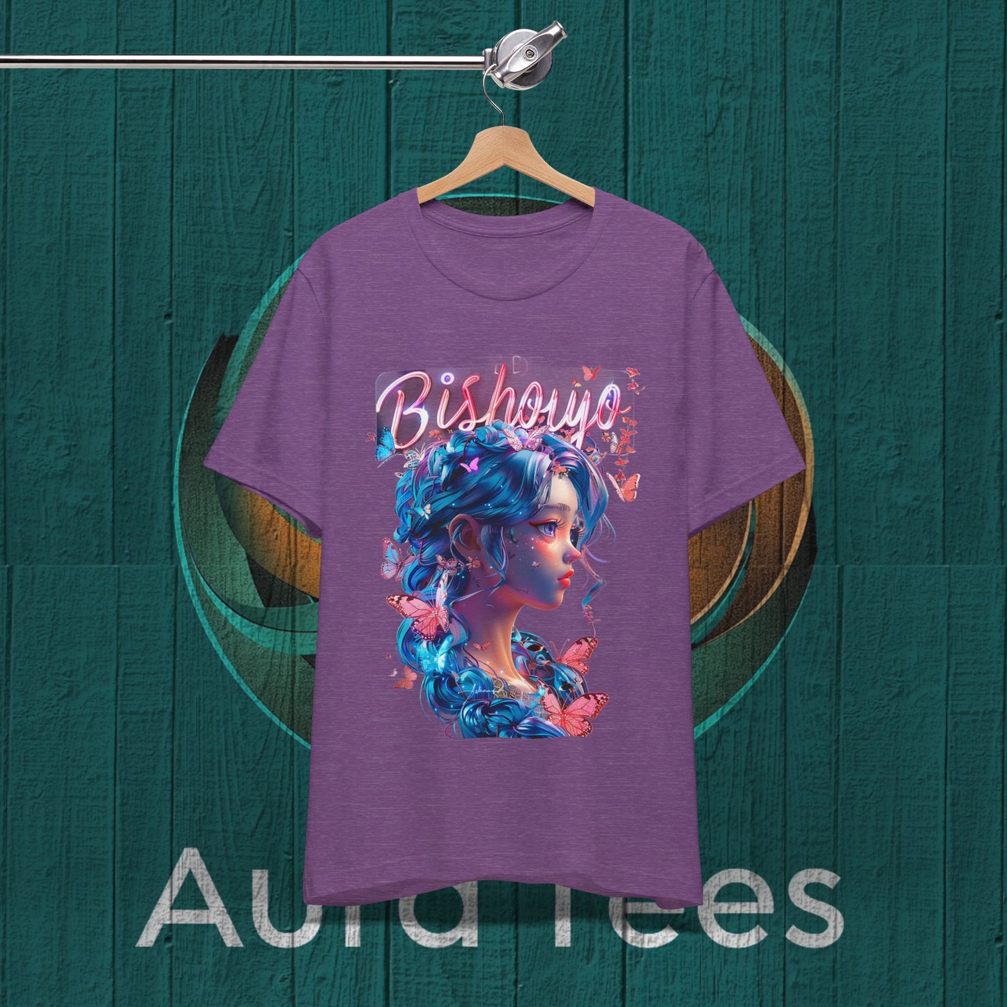bishoujo butterfly blue tee