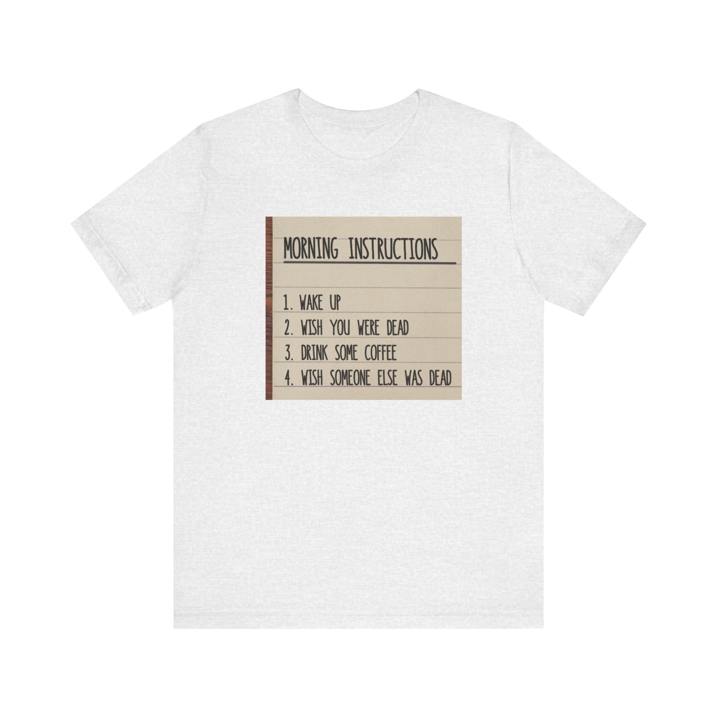 coffee instructions list tee
