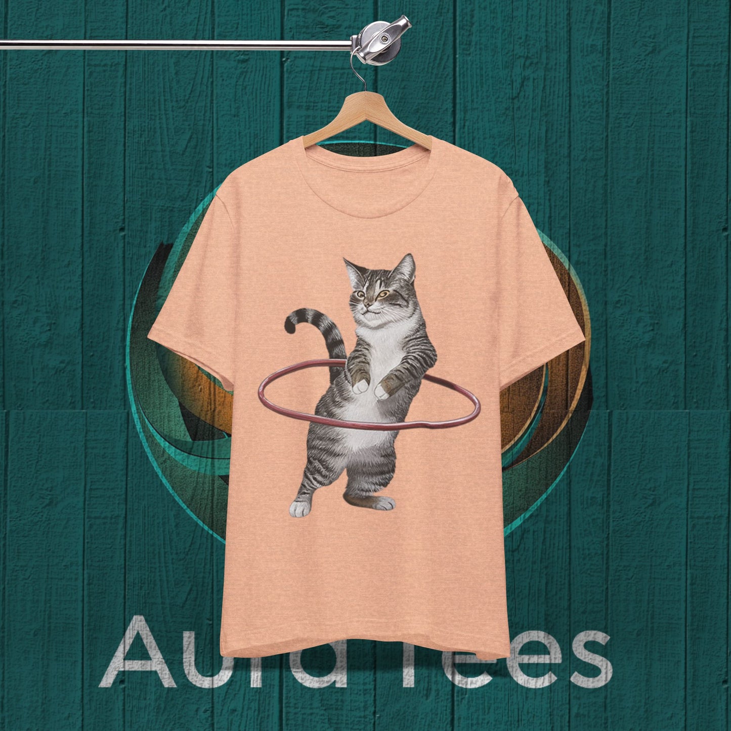 cat hula hoop tee