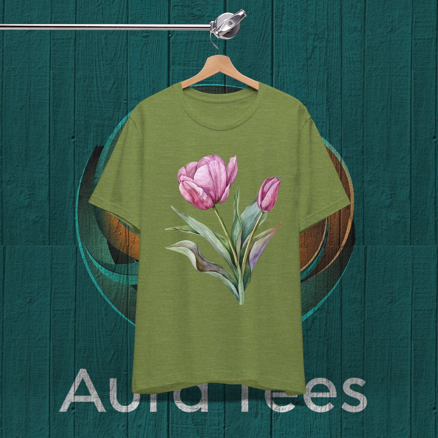 watercolor tulip tee