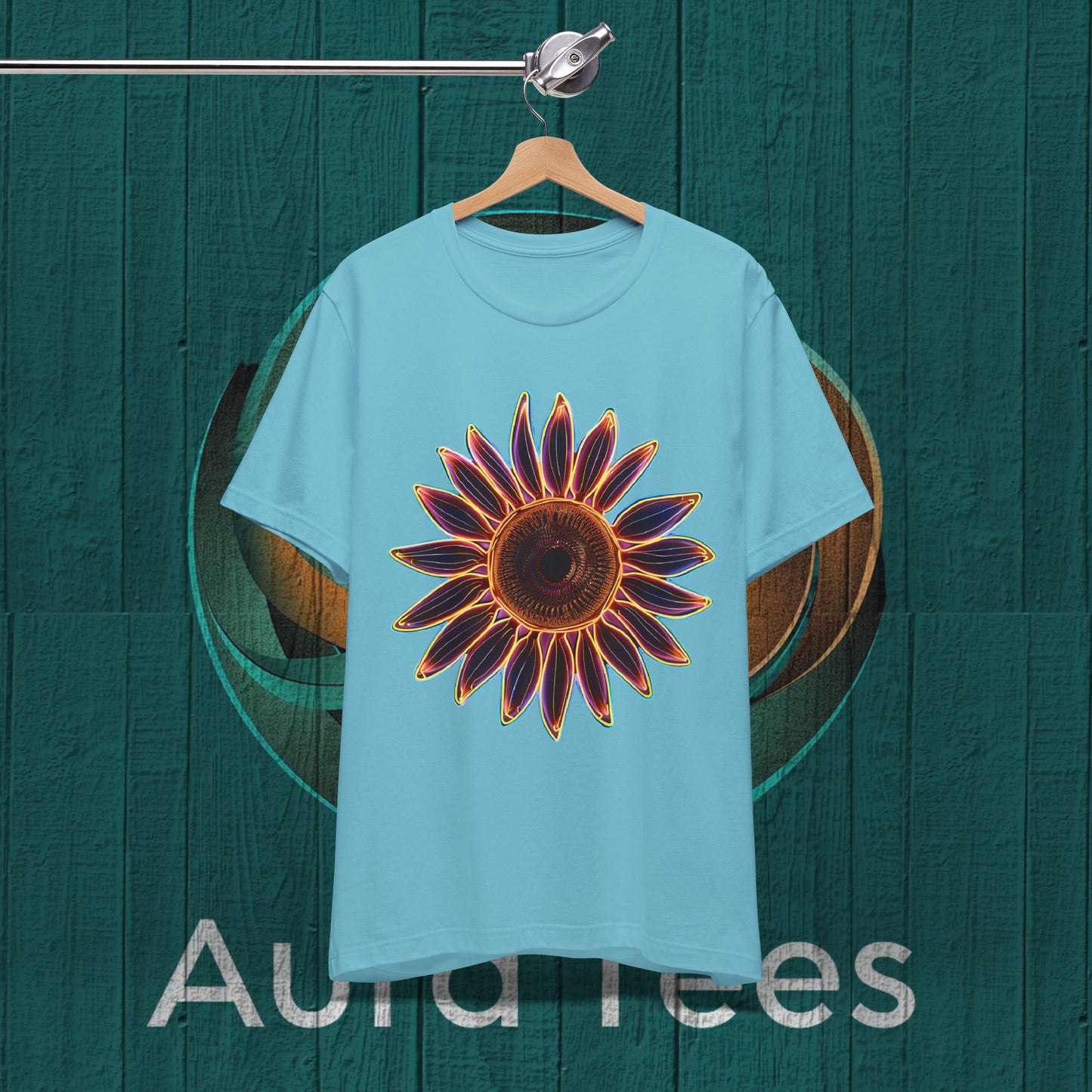 large neon sunflower tee