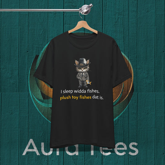 cat mafioso fishes tee