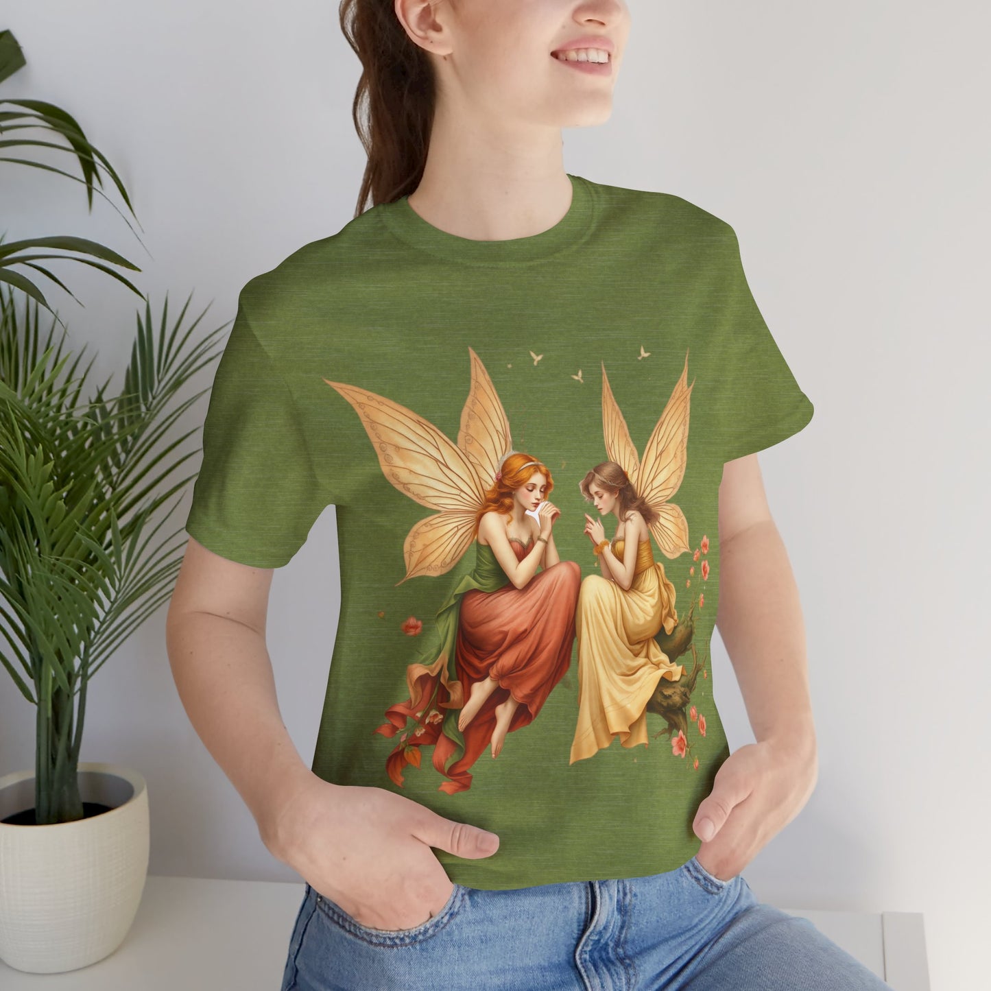vintage mucha fairie tee