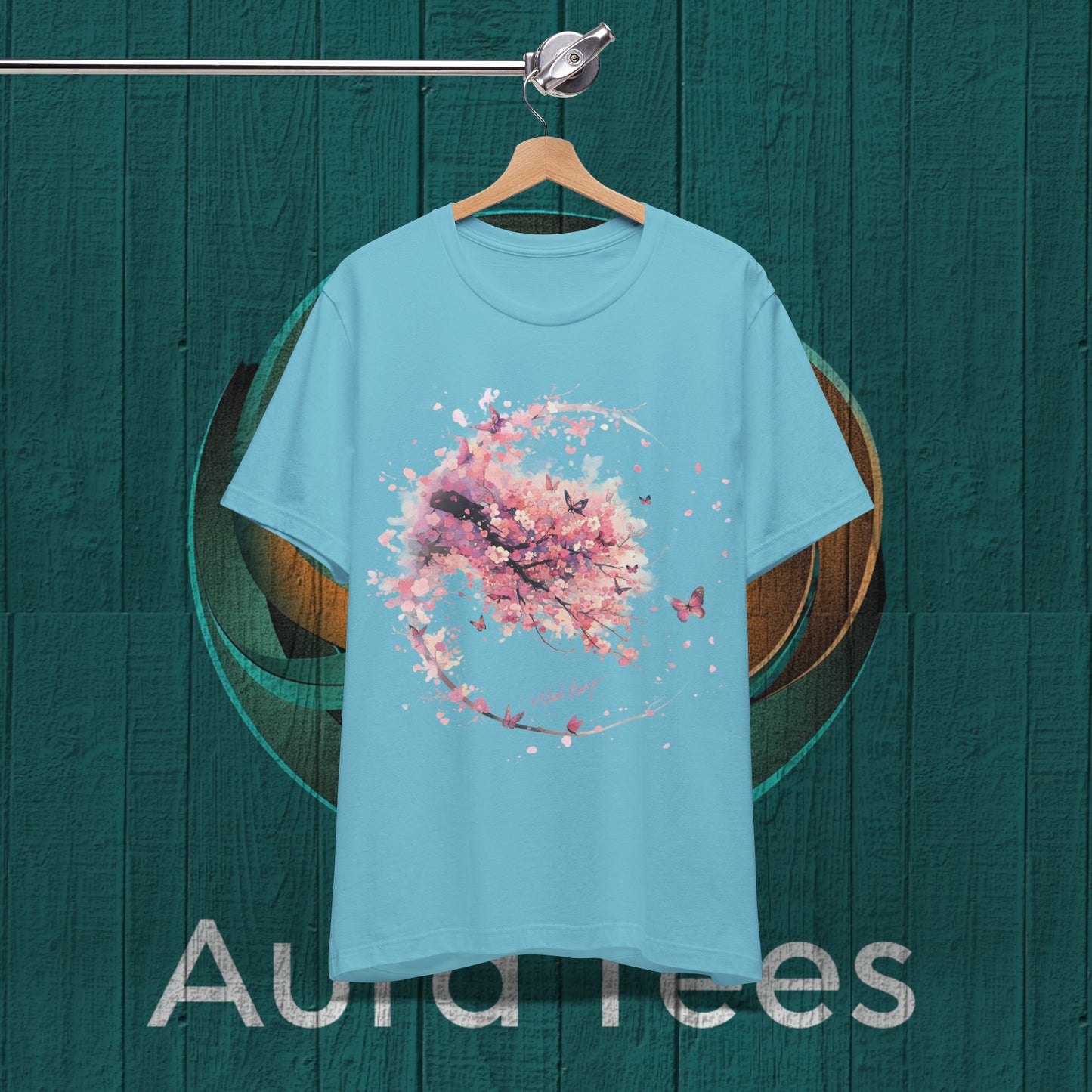 niji Pink blossoms and flight tee
