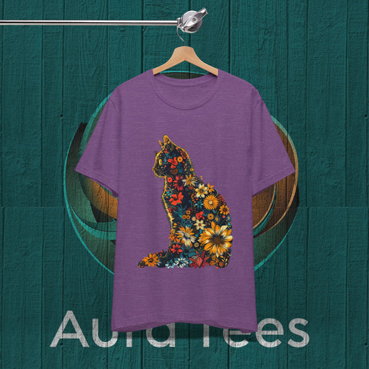 flower cat tee