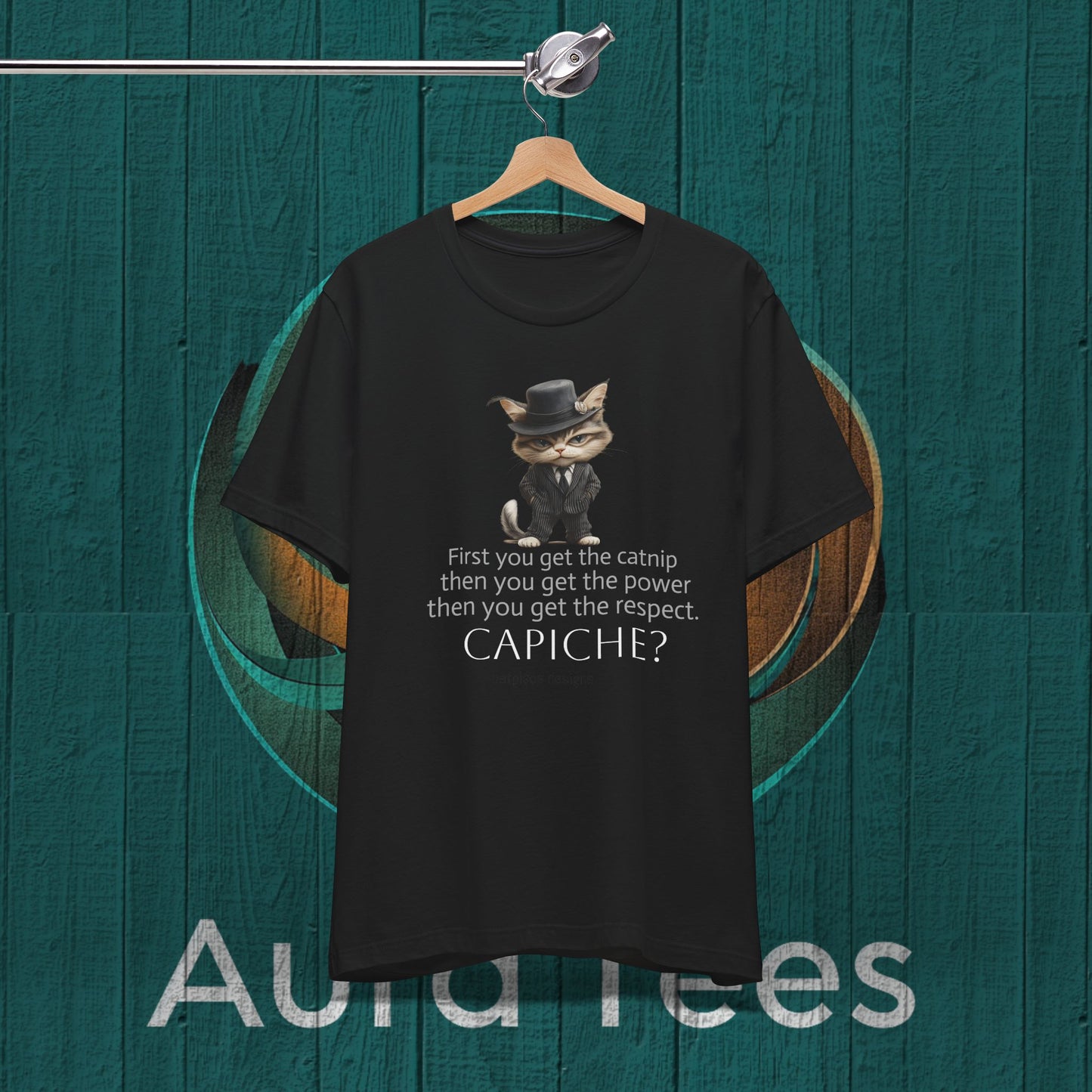cat mafioso catnip respect  tee