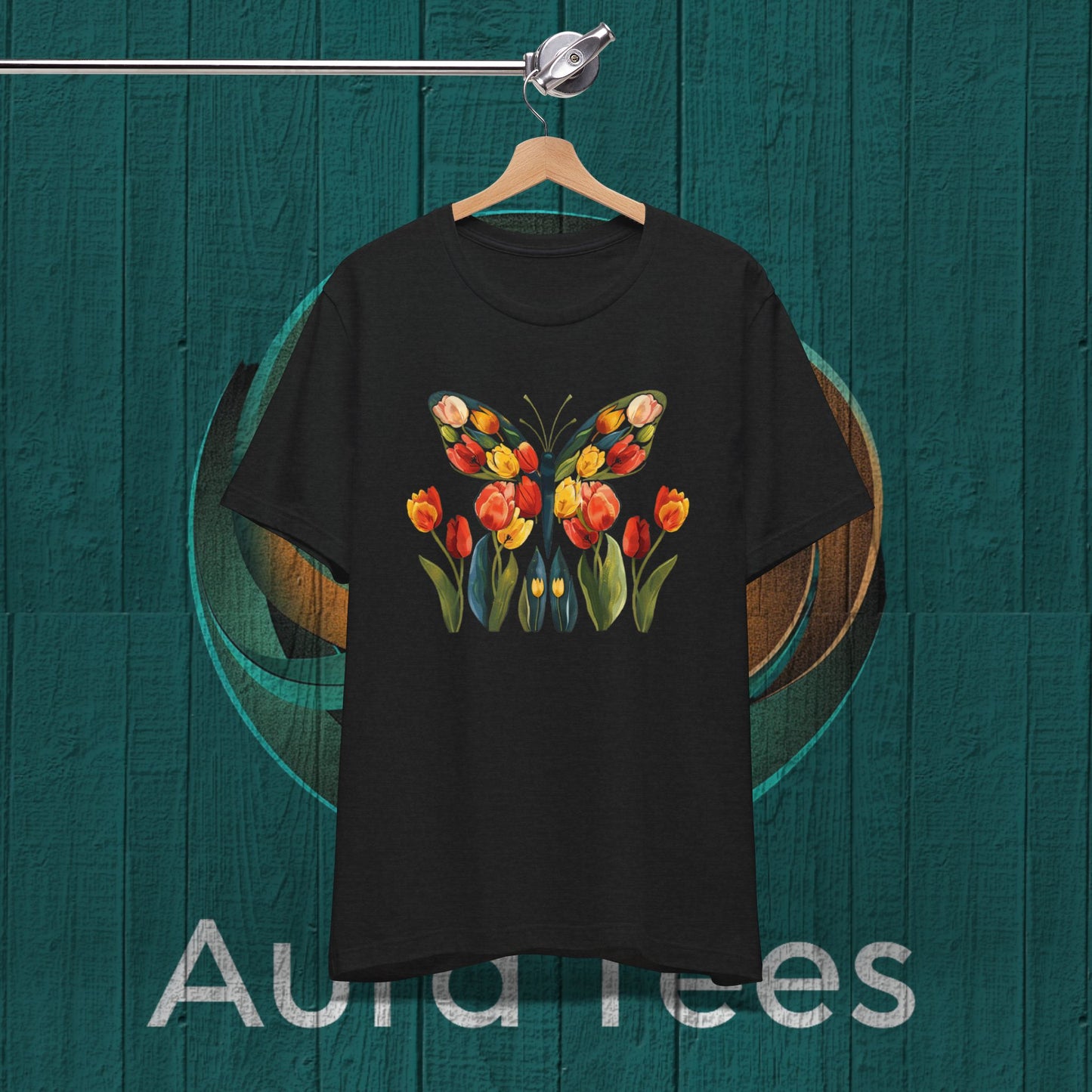 Butterfly tulips tee