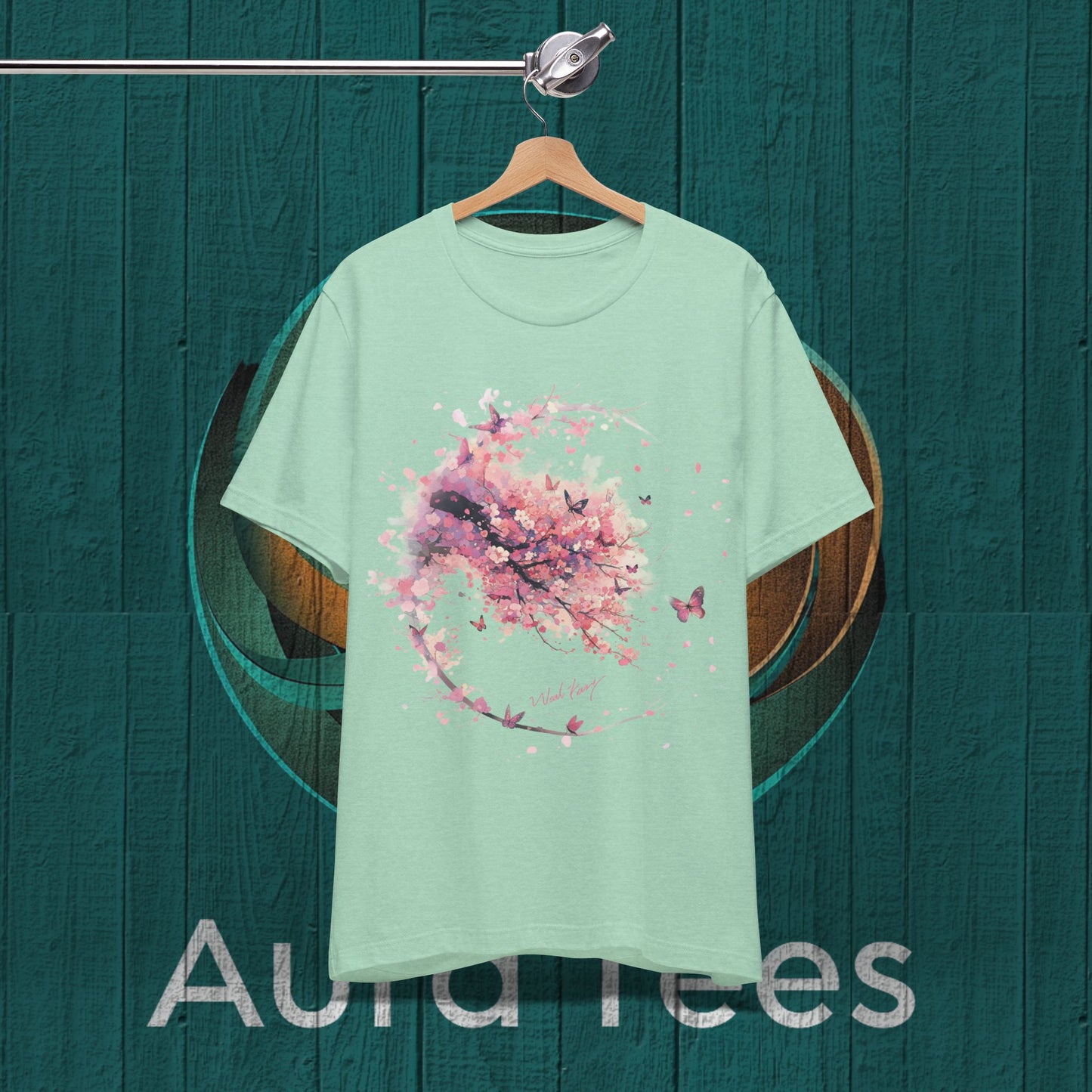 niji Pink blossoms and flight tee