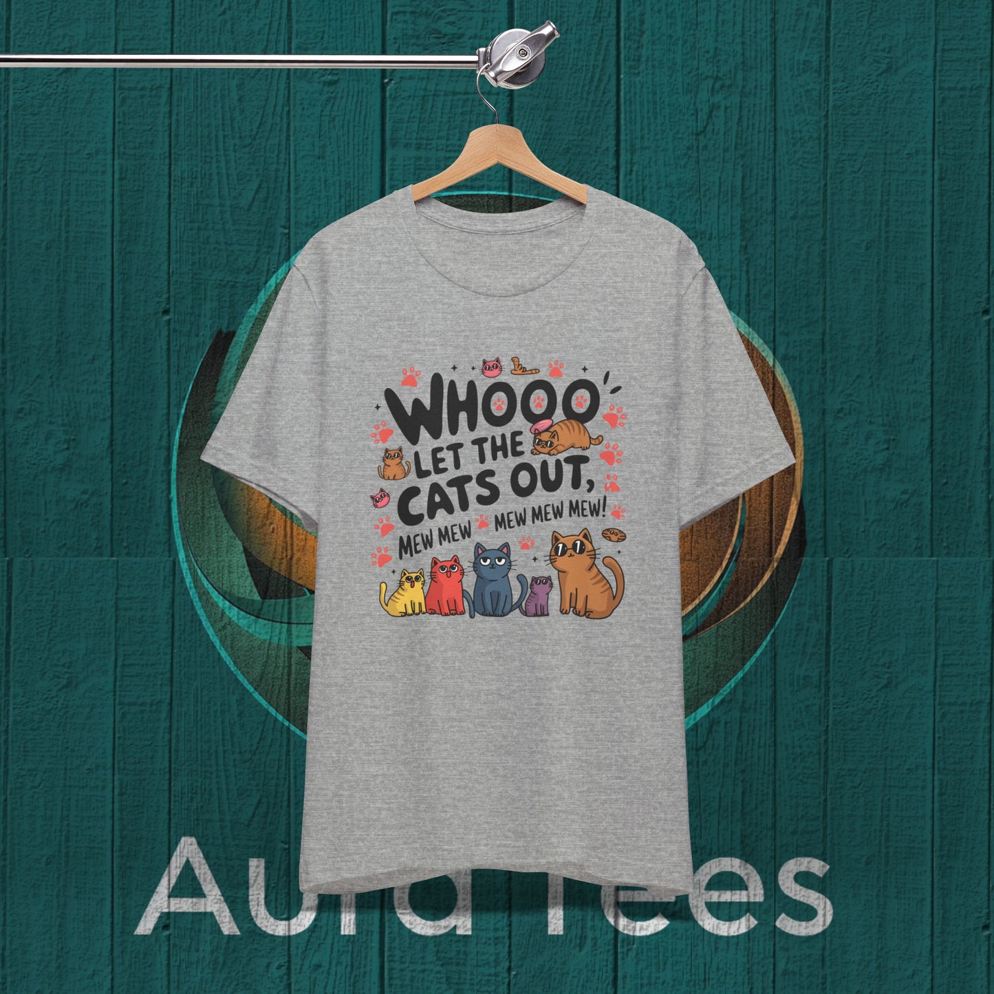 who let the cats out spoof tee