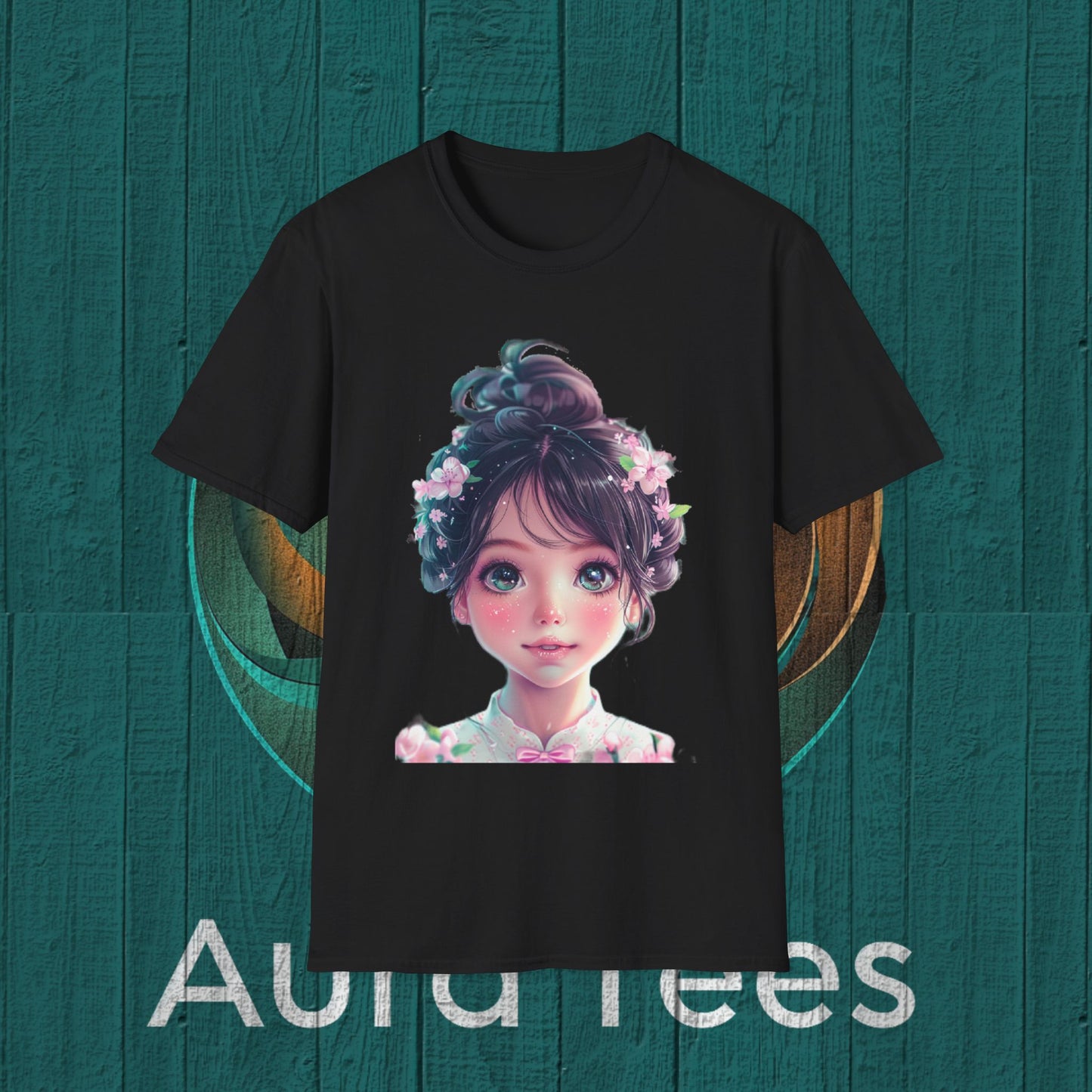 niji cute bishoujo with blossoms tee