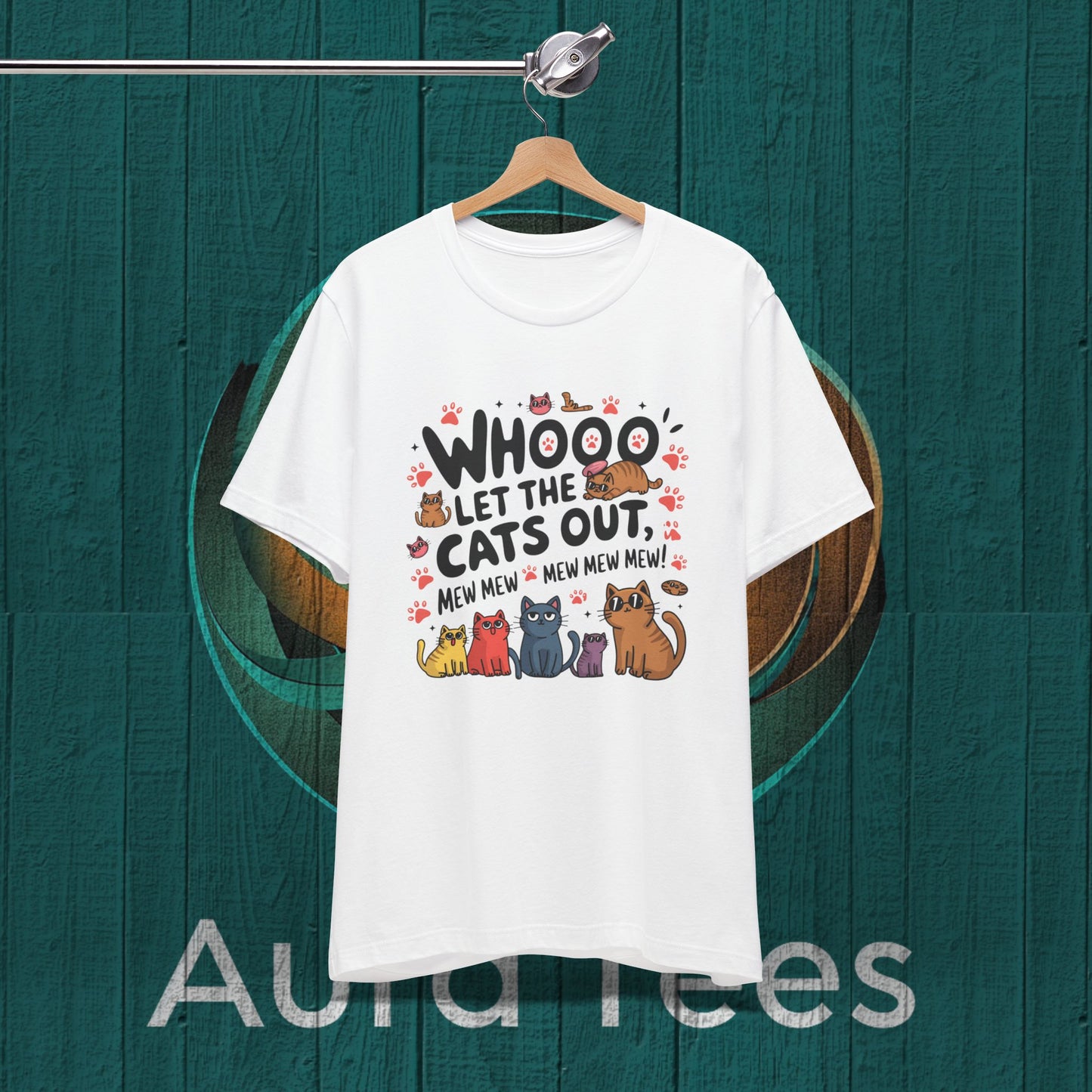 who let the cats out spoof tee