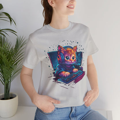 Cat gamer tee
