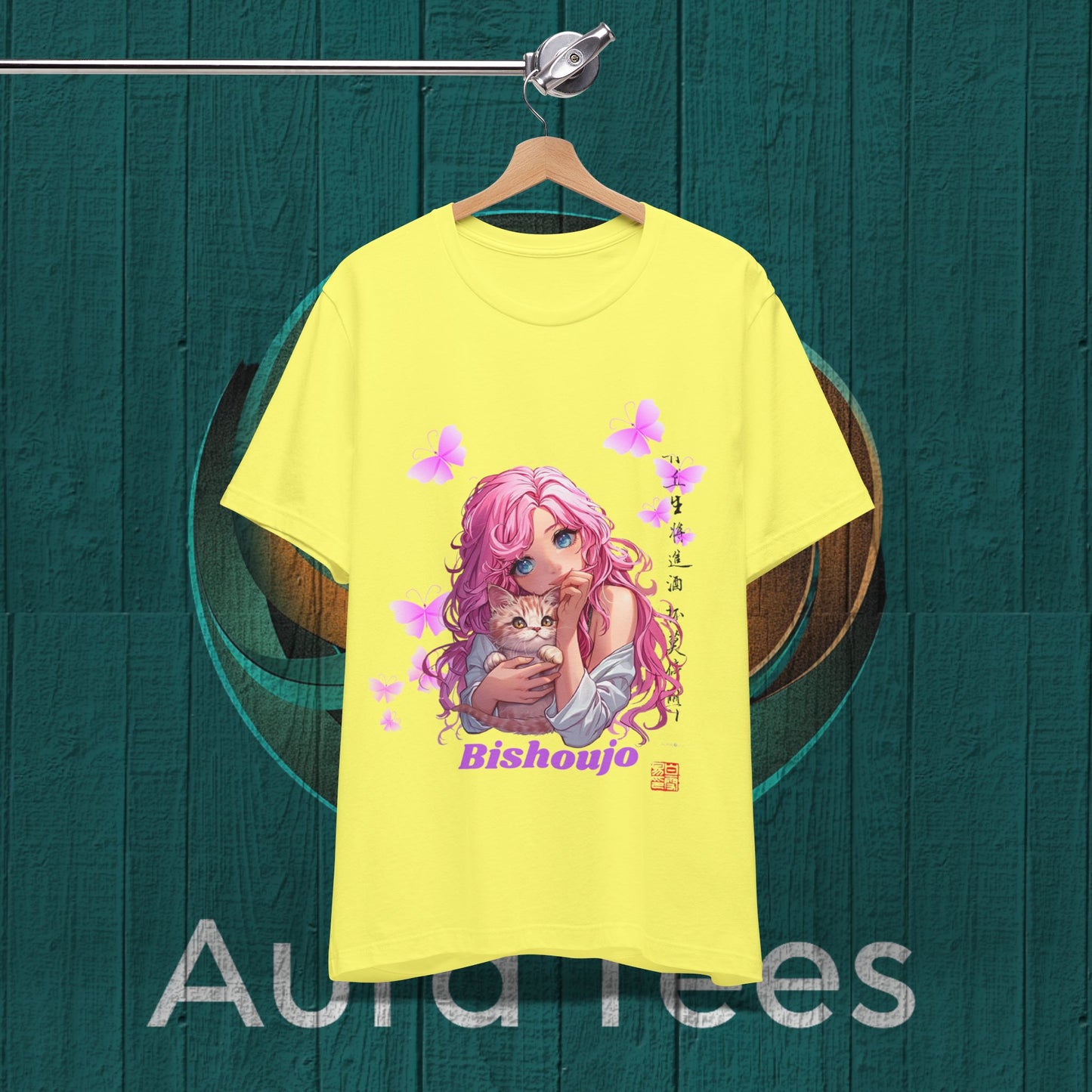 pink bishoujo kitten tee