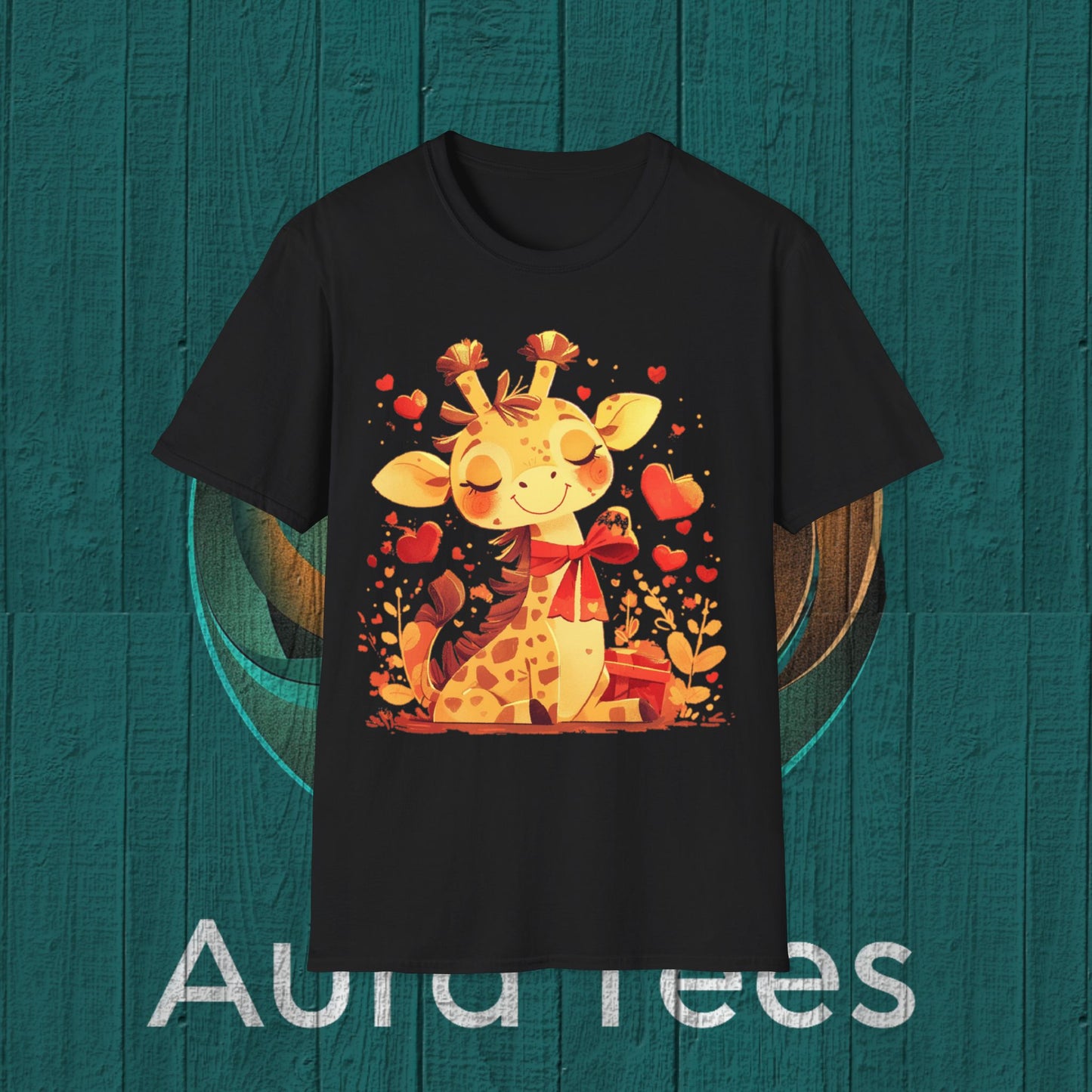 kiddie giraffe graphic tee