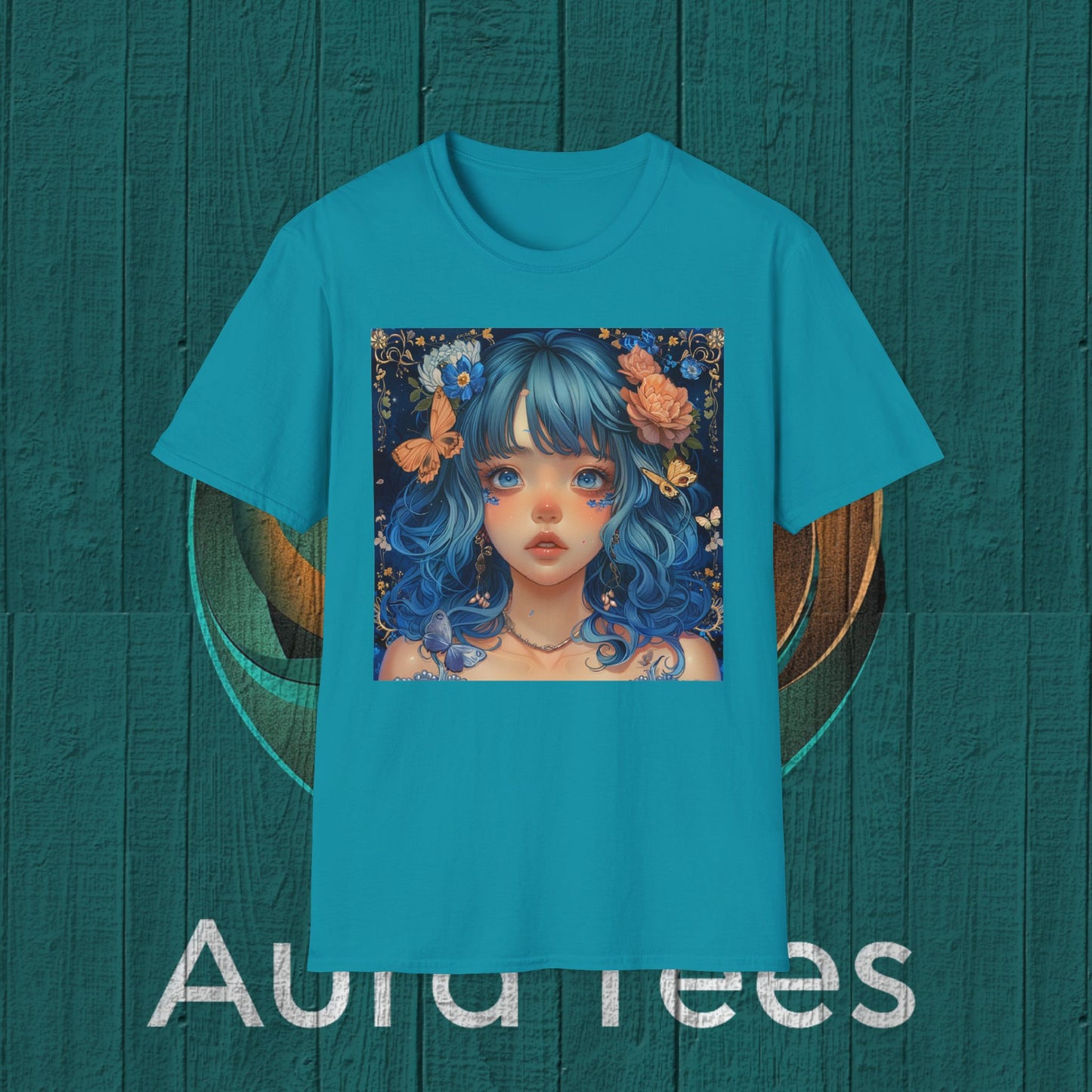 blue hair bishoujo beauty tee