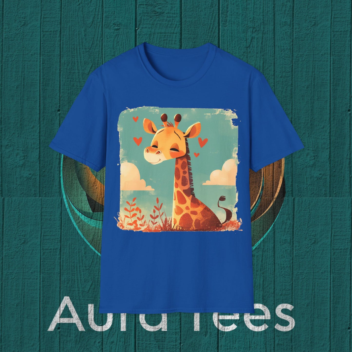 giraffe childs wallpaper tee