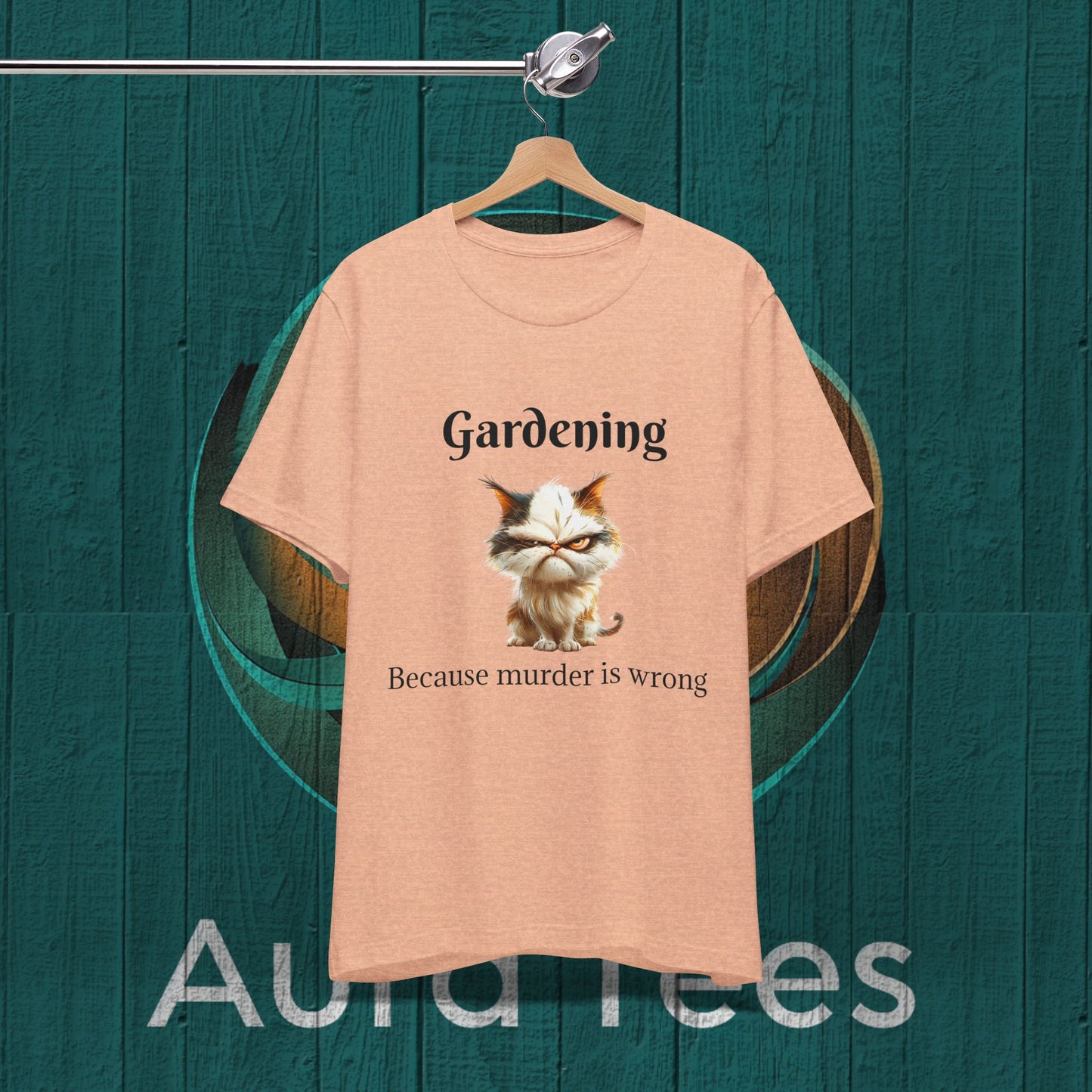 grumpy cat murder gardening tee