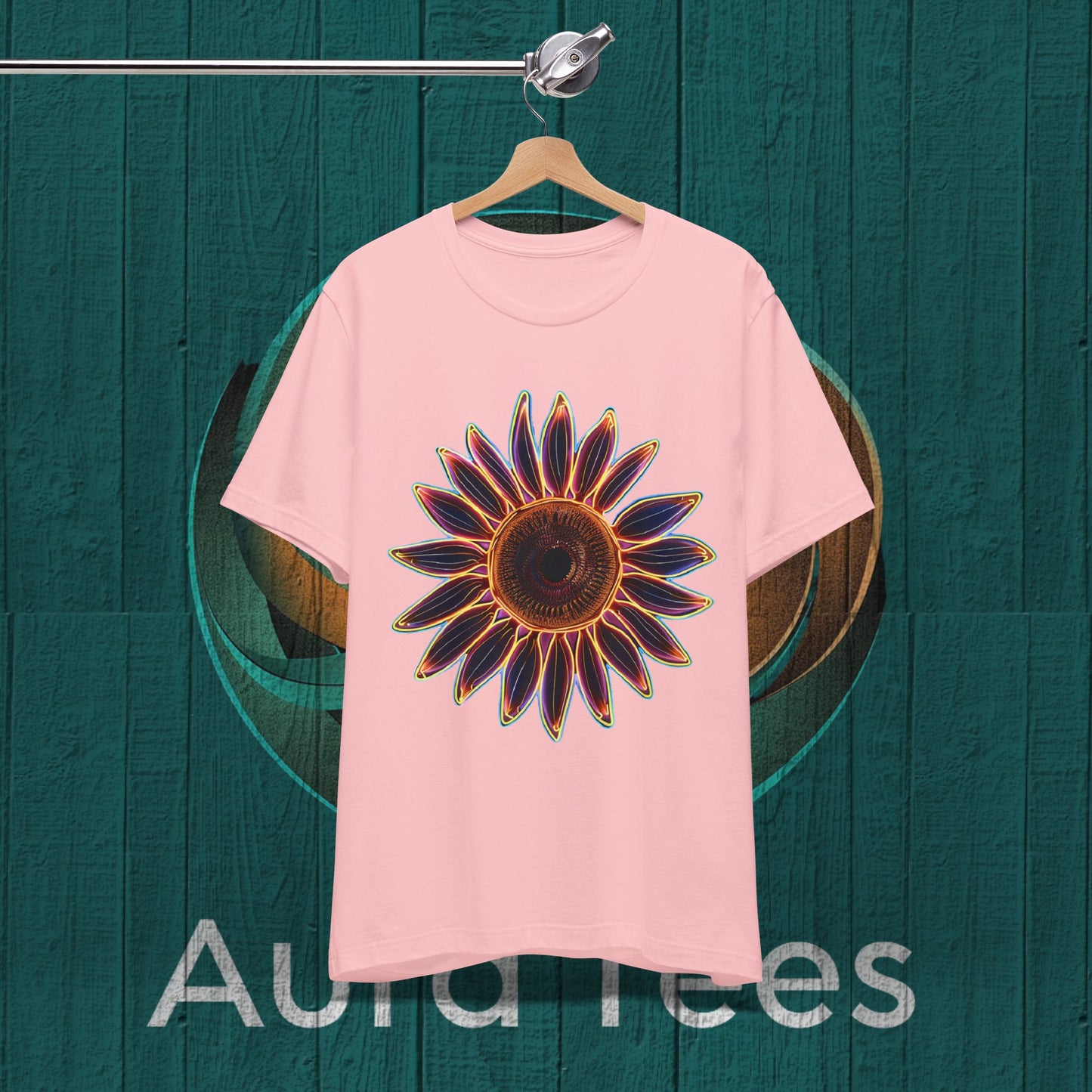 large neon sunflower tee