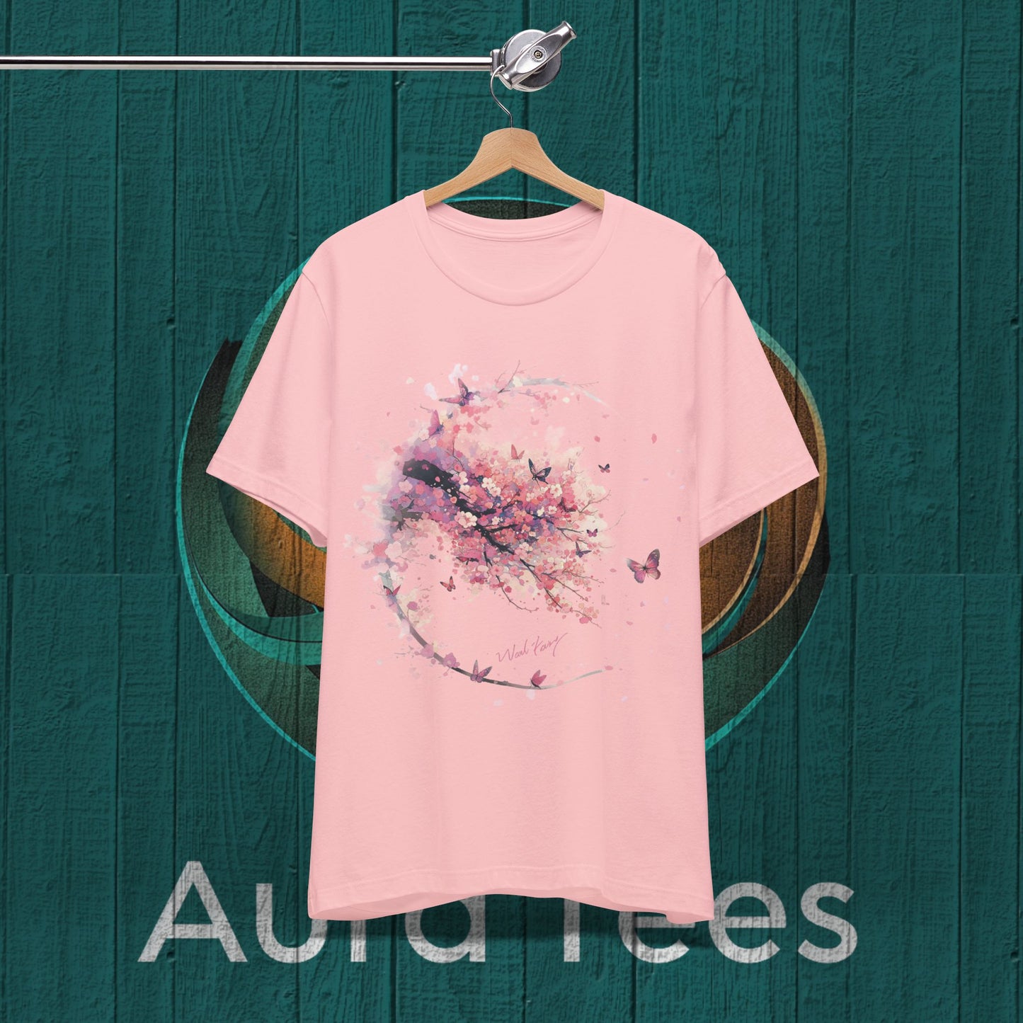 niji Pink blossoms and flight tee