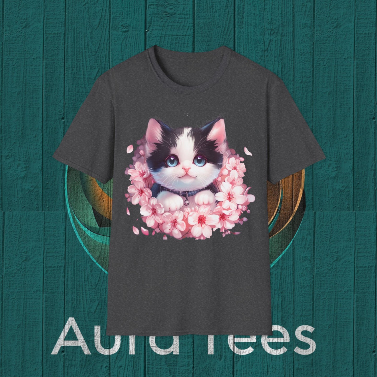 kawaii kitten flower leigh tee