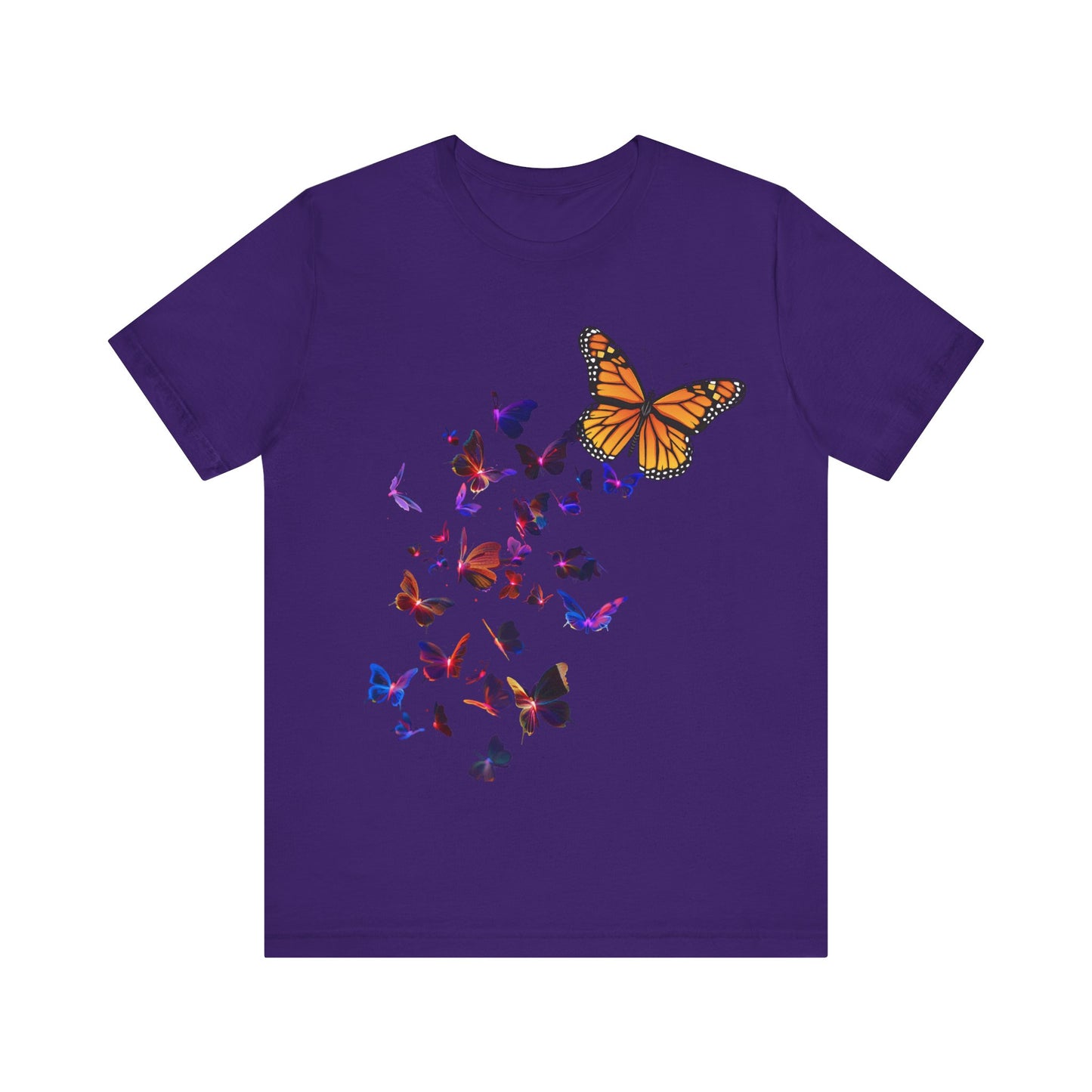 neon flock butterfly tee