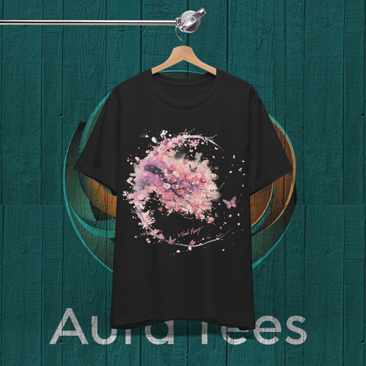 niji Pink blossoms and flight tee