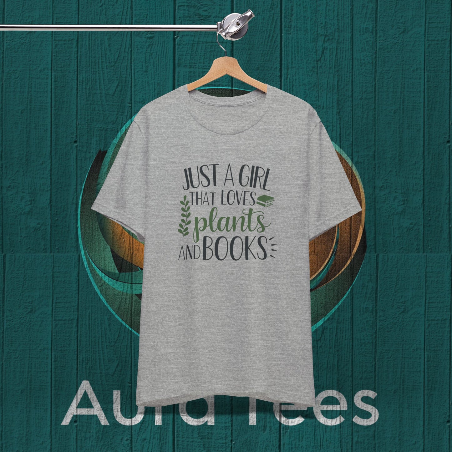 just a girl plants books tee