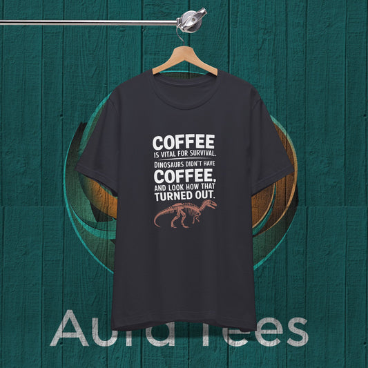 dinosaur coffee tee
