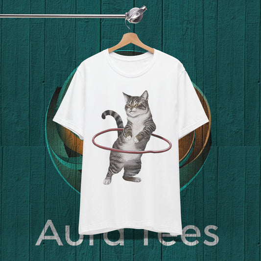 cat hula hoop tee