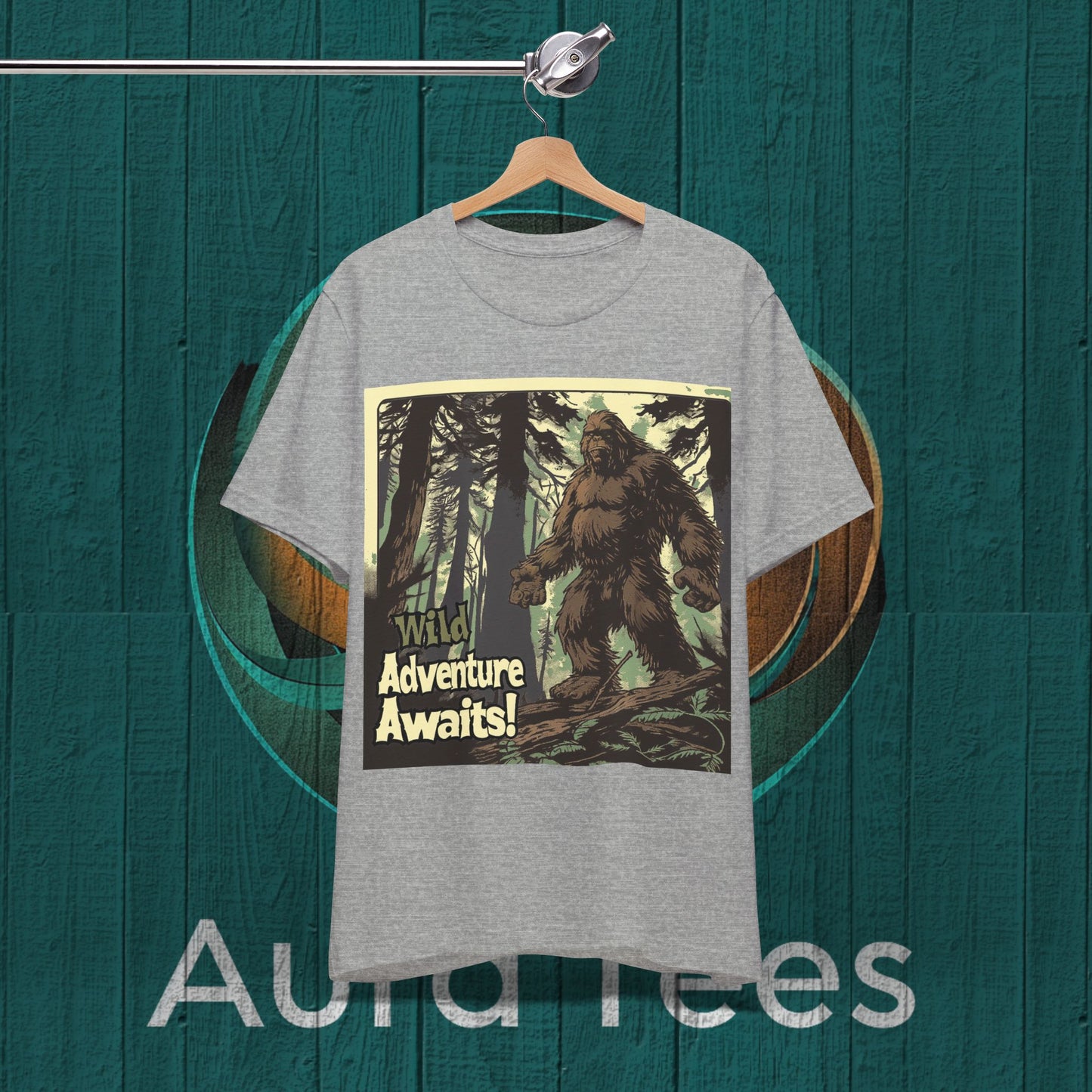 wild adventure awaits vintage poster sasquatch tee