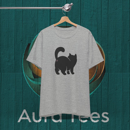 cat butt heart tee