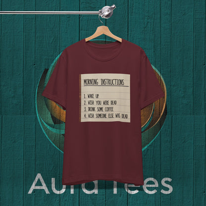 coffee instructions list tee