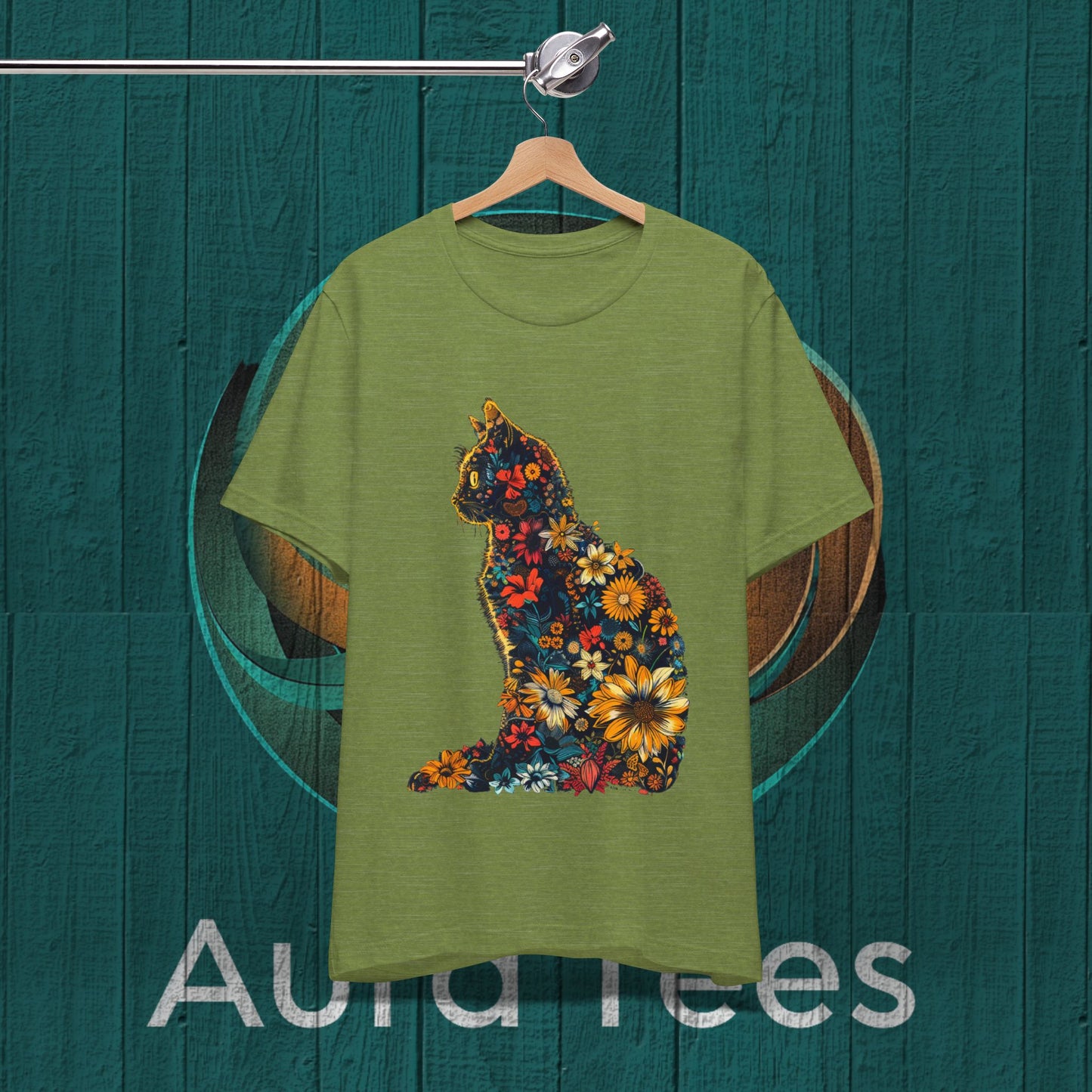 flower cat tee