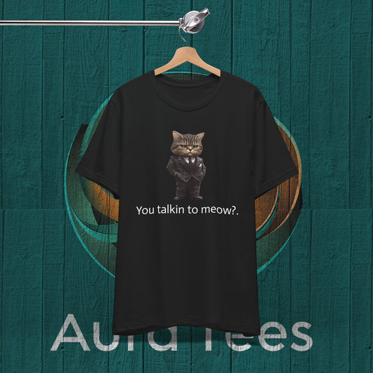 cat mafioso talkin to meow tee
