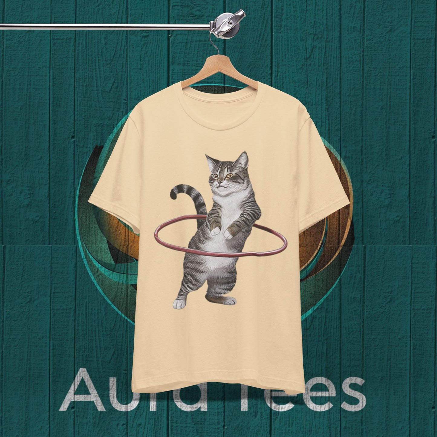 cat hula hoop tee
