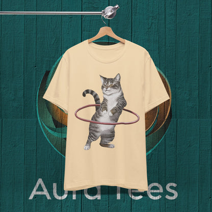 cat hula hoop tee