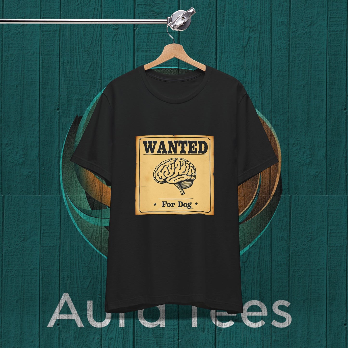 Dog brain wanted poster tee