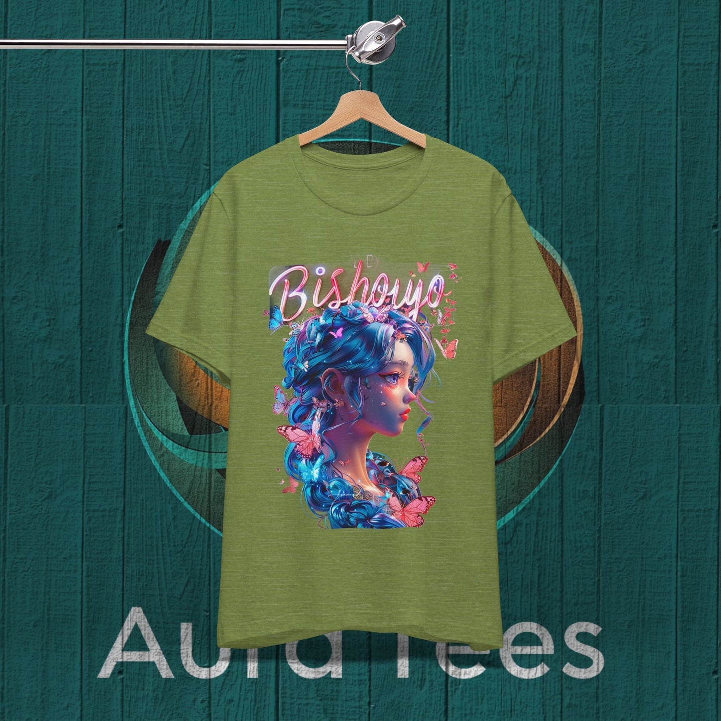 bishoujo butterfly blue tee