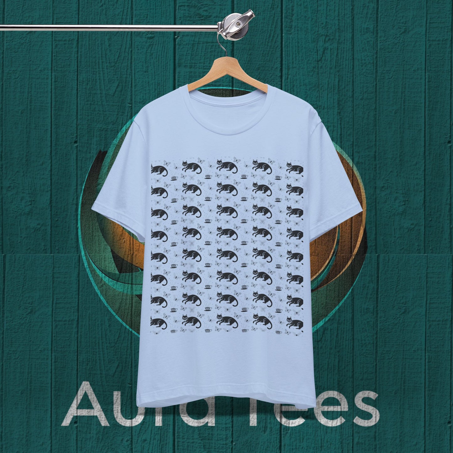 cat TEA pattern cat tee