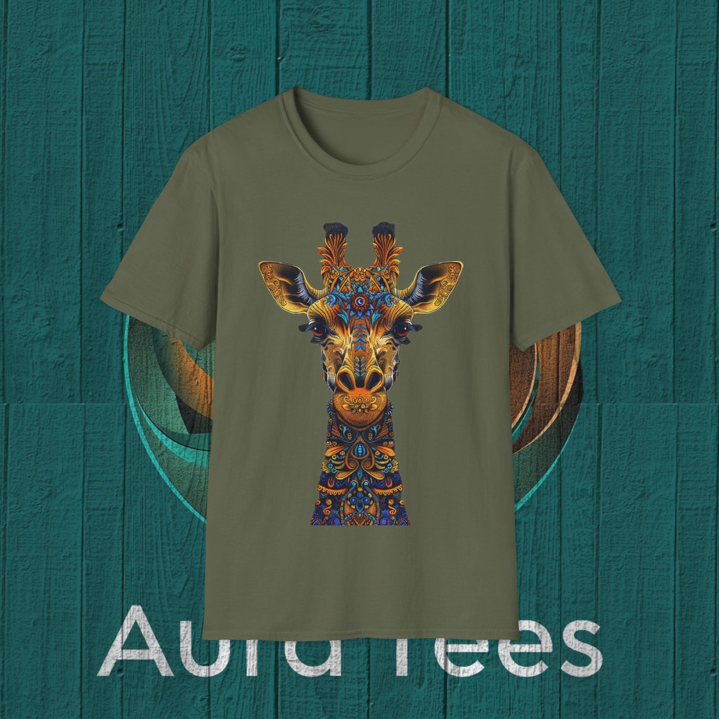 giraffe design tee