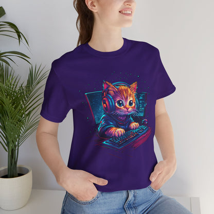 Cat gamer tee