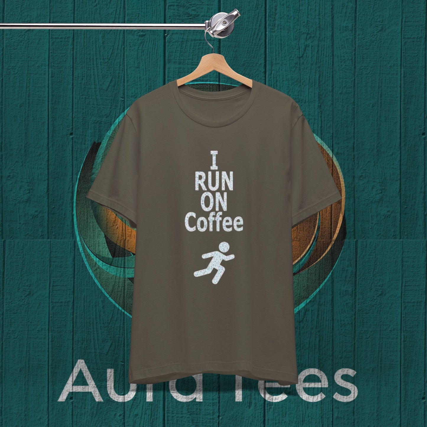run on coffee tee